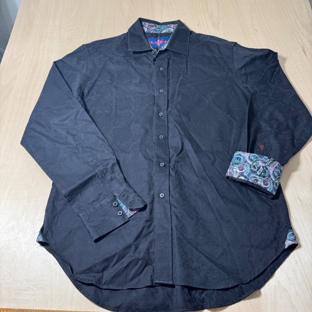 Robert Graham Black Casual Button Down Shirt
